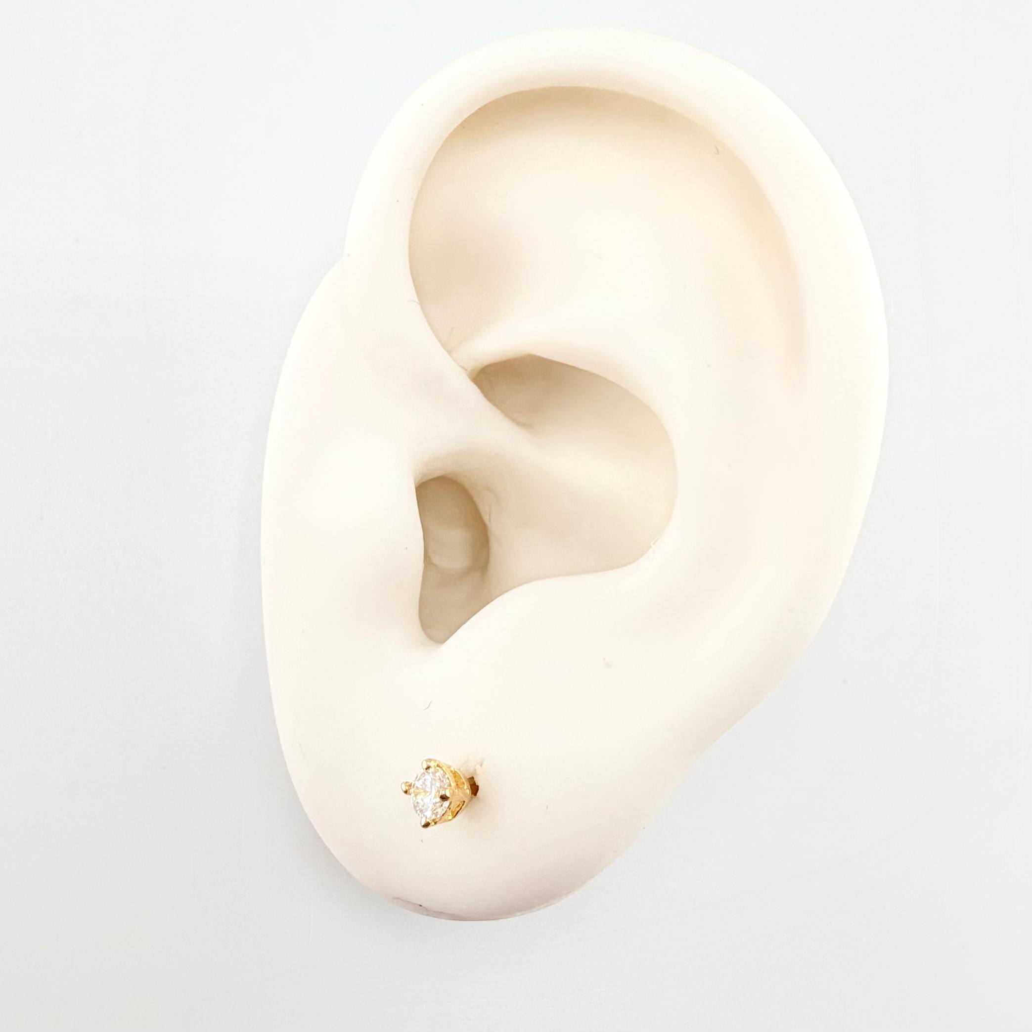 Topos Bisel 0.65gr / 3.3mm Oro Amarillo 18K ©
