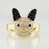 Anillo Perro 5.35gr / T7 3/4 / Oro Amarillo 18K *