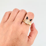 Anillo Perro 5.35gr / T7 3/4 / Oro Amarillo 18K *