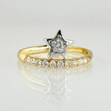 Anillo Estrella Fugaz 1.8gr / T6 1/4 / Oro Amarillo 18K ©