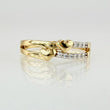 Double Line Hearts Ring 2.35gr / T7 1/2 / 18K Yellow Gold ©