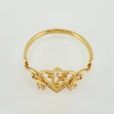 Anillo Corazon 15´S 1.7gr / T7 / Oro Amarillo 18K *