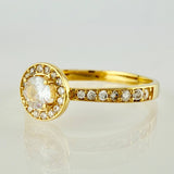 Anillo Halo 2.45gr / T9 / Oro Amarillo 18K *