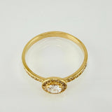 Anillo Halo 2.35gr / T8 1/4 / Oro Amarillo 18K