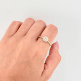 Anillo Halo 2.05gr / T7 1/2 / Oro Amarillo 18K