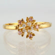 Anillo Flor 1.45gr / T7 / Oro Amarillo 18K *