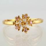 Anillo Flor 1.45gr / T7 / Oro Amarillo 18K *
