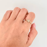 Anillo Flor 1.45gr / T7 / Oro Amarillo 18K *