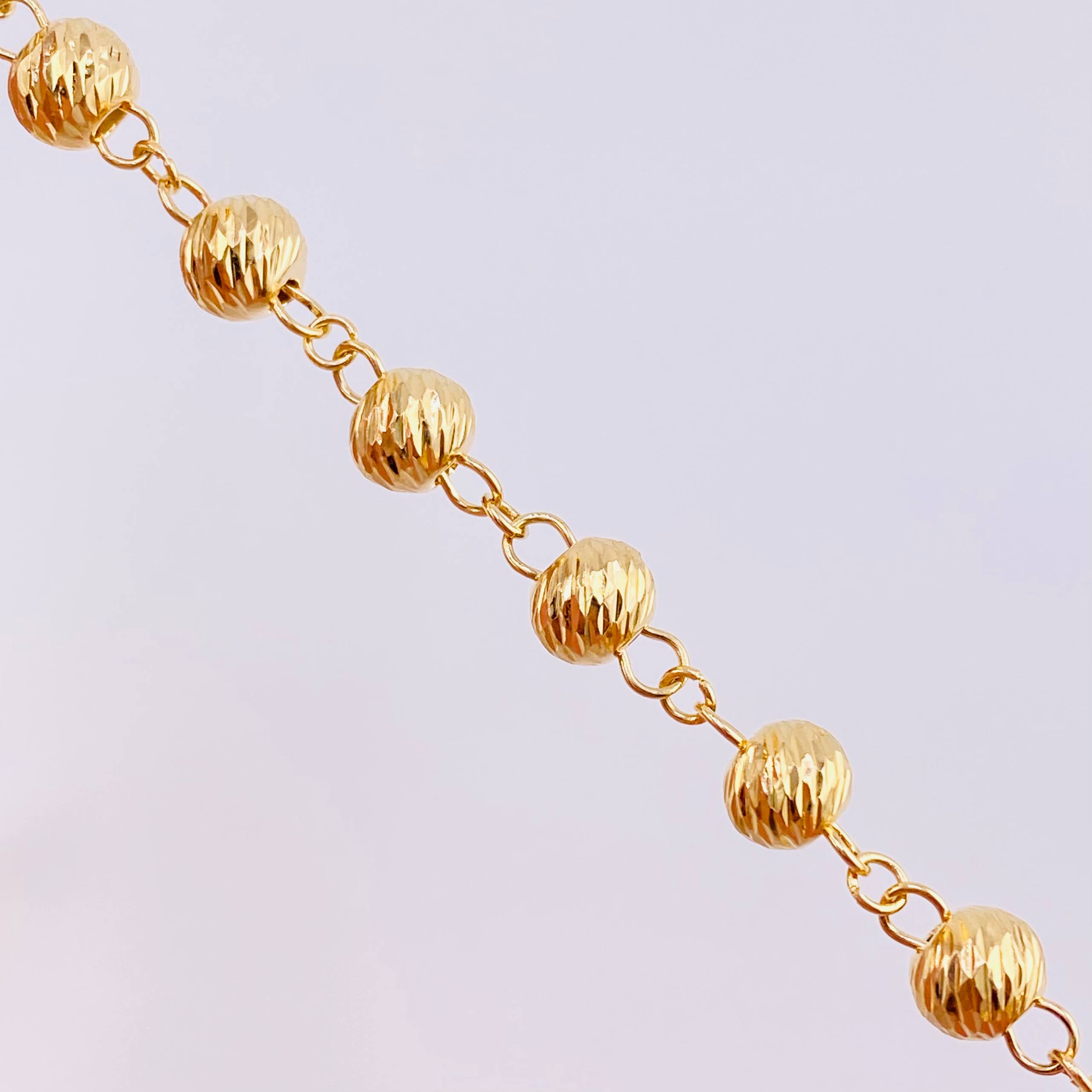 Rosario Virgen Milagrosa 23g / 26 in / 6mm Oro Amarillo 18K