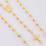 Miraculous Virgin Rosary 13.5g / 24 in / 5mm Yellow Gold 18K