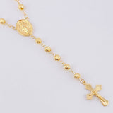 Miraculous Virgin Rosary 13.5g / 24 in / 5mm Yellow Gold 18K