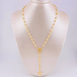 Miraculous Virgin Rosary 13.5g / 24 in / 5mm Yellow Gold 18K