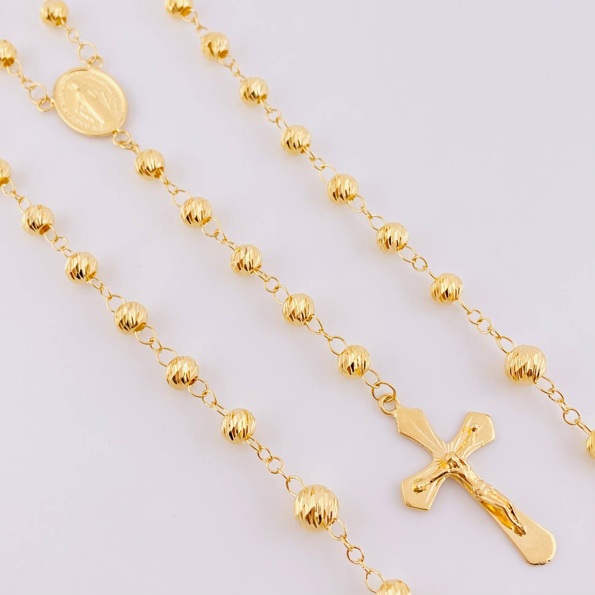 Rosario Virgen Milagrosa 14.8g / 24 in / 5mm Oro Amarillo 18K