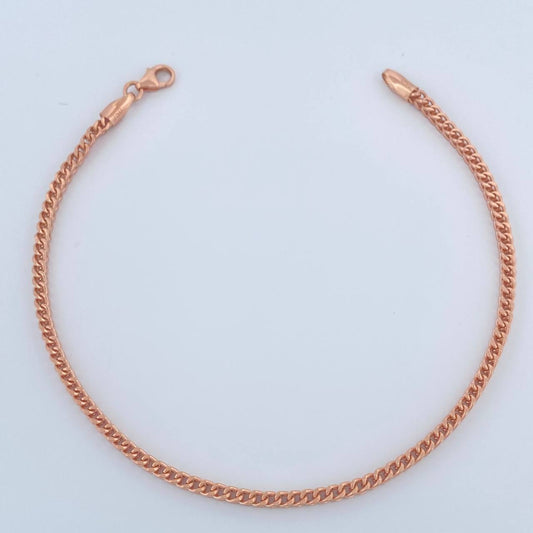 Pulso Franco 3.1gr / 7 1/2 in / 2.25mm Oro Rosa +3 18K %