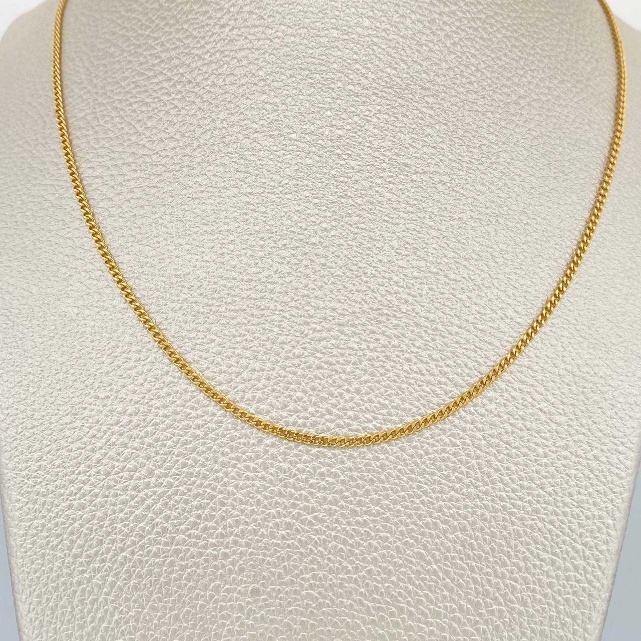 Cadena Cubana 3gr / 23 1/2 in / 1.78mm Oro Amarillo +1 18K %