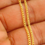 Cadena Cubana 3gr / 23 1/2 in / 1.78mm Oro Amarillo +1 18K %