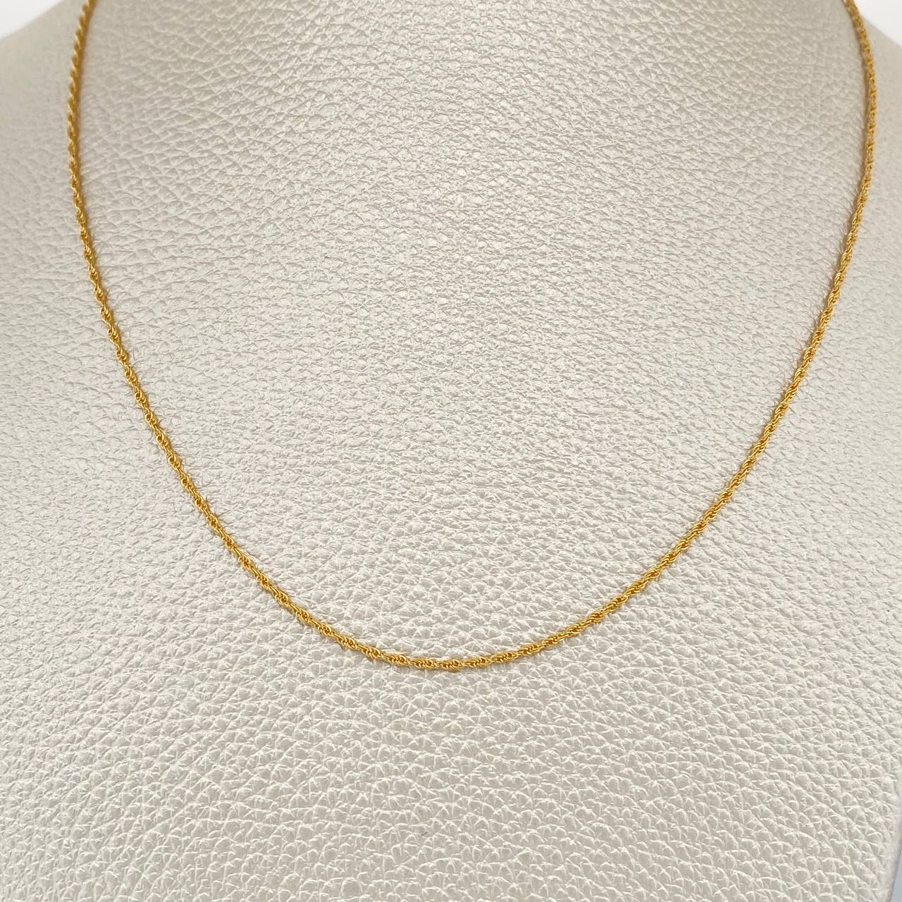 Rope Chain 0.95gr / 19.7in / 18K Gold +3 $