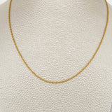 Rope Chain 0.95gr / 19.7in / 18K Gold +3 $