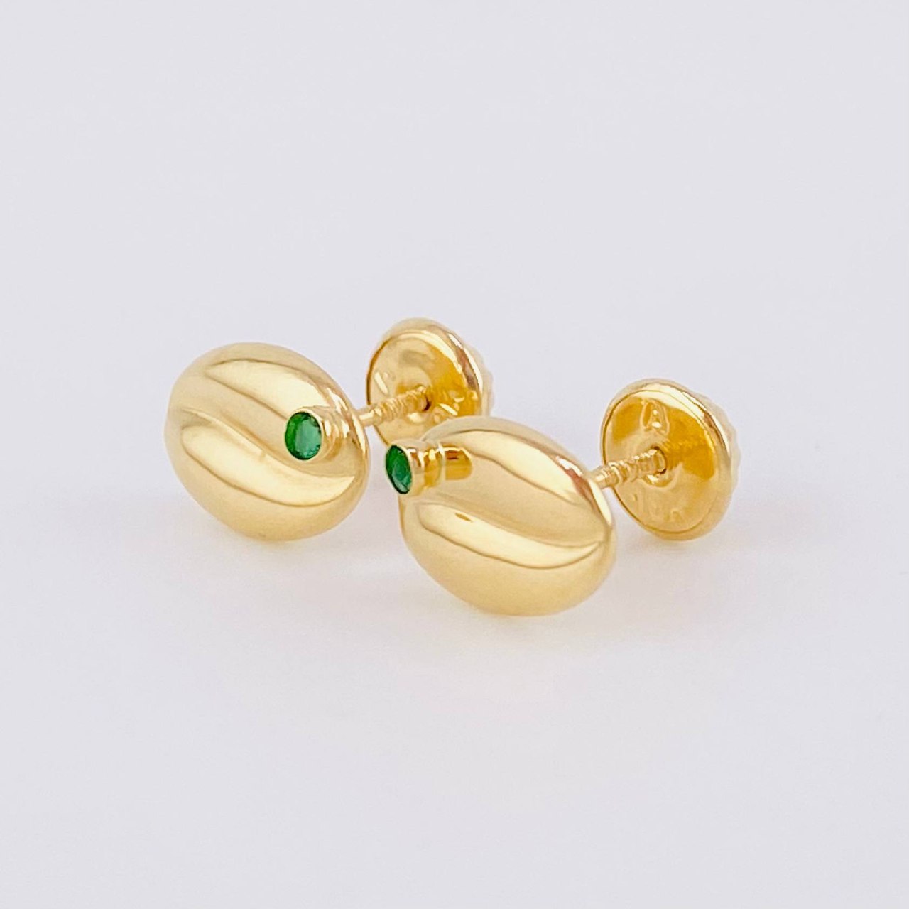 Topos Grano de Café 0.85g / in / 6.6mm Oro Amarillo 18K