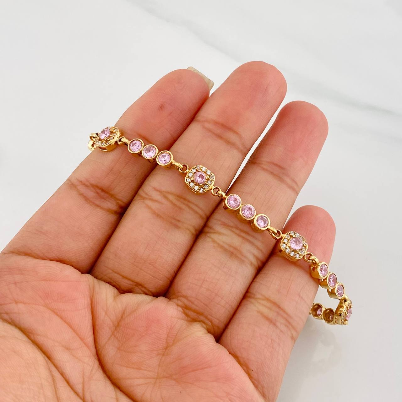 Pulso Halo 9.3g / 7 in / 4.25mm Oro Amarillo 18K