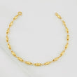Bracelet Rustic Barrel 2.4g / 7 1/2 in / 3.05mm Yellow Gold 18K