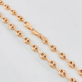 Cadena GC 9.85g / 24 in / 5mm Oro Rosa 18K