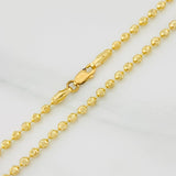 Half Moon Military Chain 9.95g / 18 in / 2.4mm Yellow Gold 18K