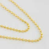 Half Moon Military Chain 8.6g / 18 in / 2.4mm Yellow Gold 18K