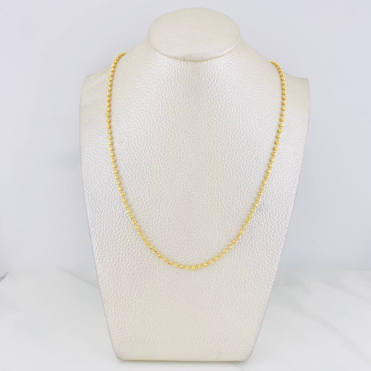 Half Moon Military Chain 9.95g / 18 in / 2.4mm Yellow Gold 18K