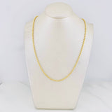 Half Moon Military Chain 8.6g / 18 in / 2.4mm Yellow Gold 18K