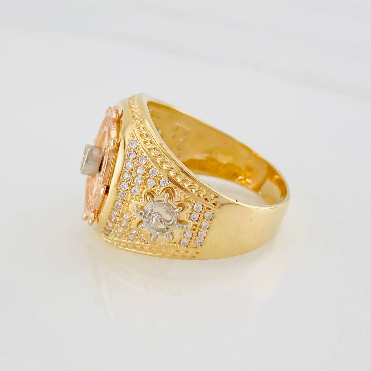 Anillo Timon  10.6g / T11 Tres Oros 18K