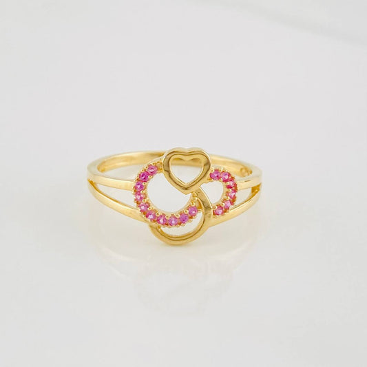 Heart Ring 2.1g / T7 1/4 Yellow Gold 18K