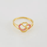 Anillo Corazon 2.1g / T7 1/4 Oro Amarillo 18K