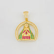 Dije Virgen Maria 3.8g / 1 1/4 in Oro Amarillo 18K