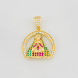 Dije Virgen Maria 3.8g / 1 1/4 in Oro Amarillo 18K