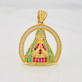 Dije Virgen Maria 3.8g / 1 1/4 in Oro Amarillo 18K