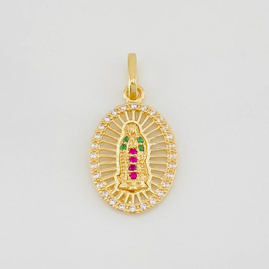 Pendant Virgin of Guadalupe 1.8g / 1 in Yellow Gold 18K