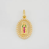 Dije Virgen de Guadalupe 1.8g / 1 in Oro Amarillo 18K