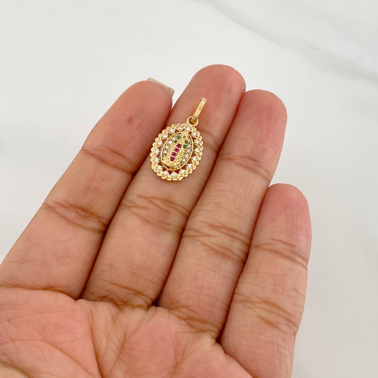 Dije Virgen de Guadalupe 1.6g / 1 in Oro Amarillo 18K