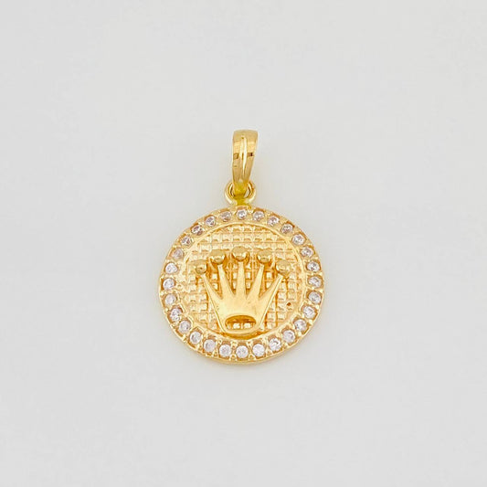Crown Pendant 2.55g / 3/4 in Yellow Gold 18K