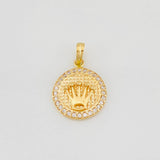 Dije Corona 2.55g / 3/4 in Oro Amarillo 18K