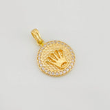 Dije Corona 2.55g / 3/4 in Oro Amarillo 18K
