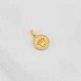 Dije Corona 2.55g / 3/4 in Oro Amarillo 18K