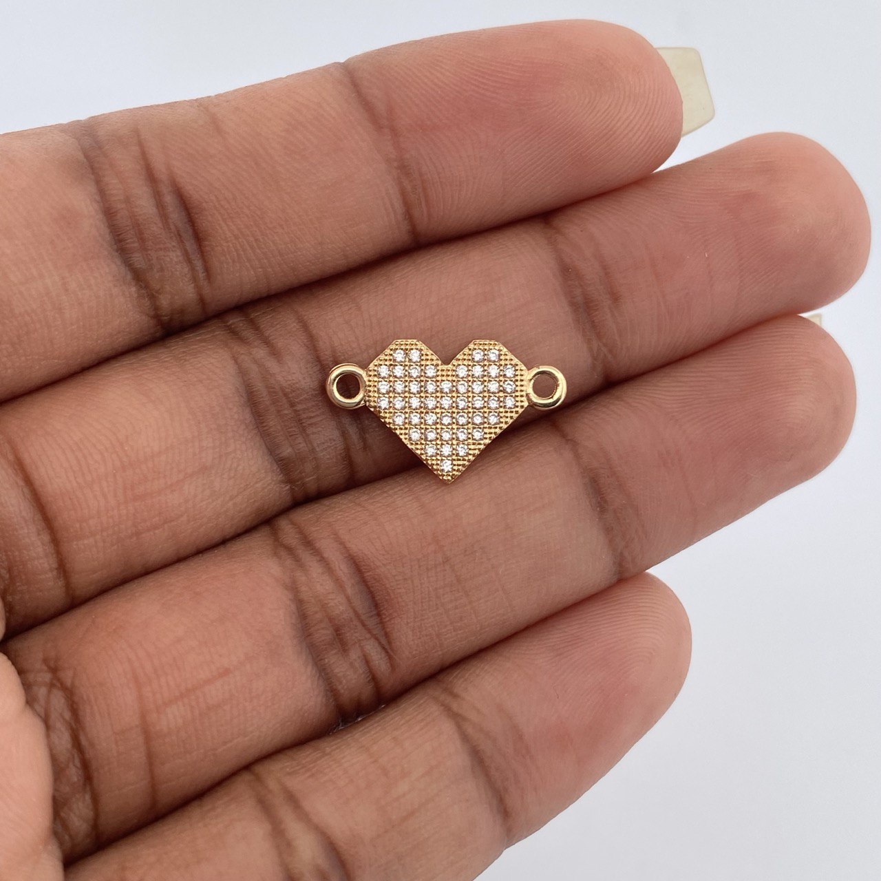 Herraje Corazon 0.95gr / 3/4 in / Oro Amarillo 18K %