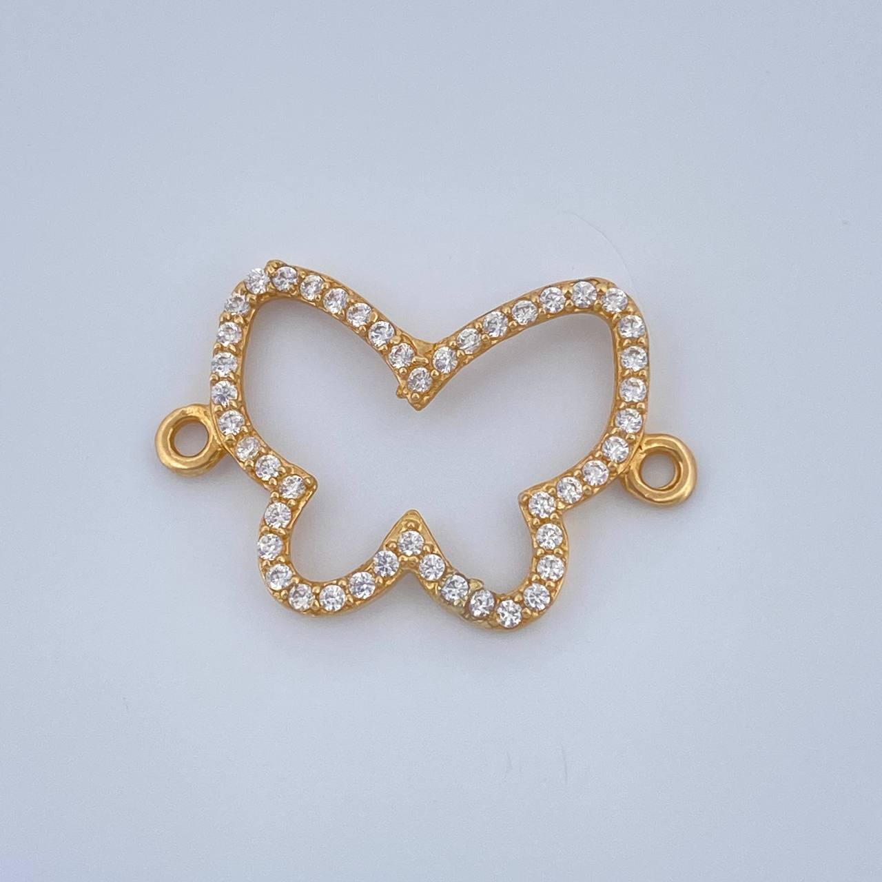 Herraje Silueta Mariposa 0.85gr / 3/4 in / Oro Amarillo 18K %