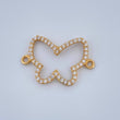 Herraje Silueta Mariposa 0.85gr / 3/4 in / Oro Amarillo 18K %