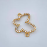 Herraje Silueta Mariposa 0.85gr / 3/4 in / Oro Amarillo 18K %