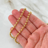 Cadena Militar 27.25gr / 75cm / 4mm Diamantada Oro Amarillo 18K