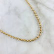 Cadena Militar 27.25gr / 75cm / 4mm Diamantada Oro Amarillo 18K
