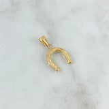 Pendant Horseshoe 0.7gr / 2cm / Stamped Yellow Gold